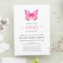 Recherche de papillons mignons invitations Aquarelle