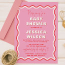 Recherche de rouge baby shower fille invitations Rose