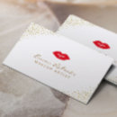 Zoek naar lippenstift kus visitekaartjes Make up artiest