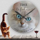 Recherche de drôle de chat horloges Animal