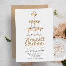 Recherche de champagne brunch bridal shower invitations Rose