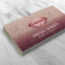 Recherche de lèvre cartes visite Maquilleur