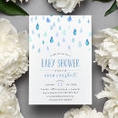 Recherche de raindrops baby shower invitations Aquarelle