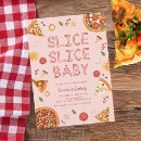 Recherche de piza invitations Tranche bébé