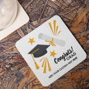 Recherche de diplôme dessous de verres Graduation moderne