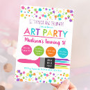 Recherche de paint party invitations Fête artistique