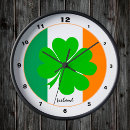 Recherche de irlande horloges Shamrock