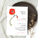 Recherche de poppy bridal shower invitations Fleurs
