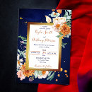 Recherche de rose bleu marine mariage invitations Élégant