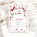 Recherche de cœur invitations Bébé fille