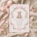 Recherche de rayures roses invitations Mother to be