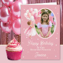 Recherche de princesse de anniversaire cartes Girl