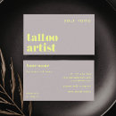 Recherche de tatoueur cartes visite Artiste