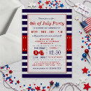 Recherche de rouge bleu et blanc invitations 4 juillet