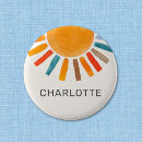 Recherche de soleil badges Pour enfants