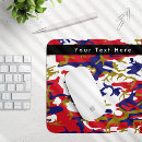 Recherche de camouflage bleu tapis souris Motif de camouflage