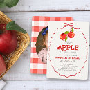 Recherche de pomme rouge invitations Pour enfants