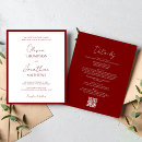 Recherche de rouge cramoisi invitations Couple