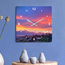 Zoek naar wolken klokken Zonsondergang