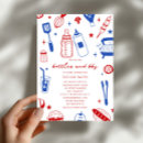 Recherche de bouteille invitations Fête de bébé