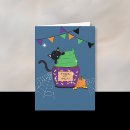 Recherche de le chat noir vœux cartes Pour enfants