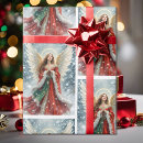 Recherche de ange de neige papier cadeau Mignon