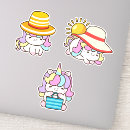 Recherche de licornes de kawaii autocollants Amusant