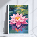 Recherche de lotus rose posters Peinture