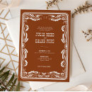 Recherche de occidental mariage invitations Cowgirl moderne
