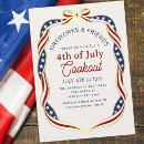 Recherche de barbecue 4 juillet invitations Étoiles et rayures