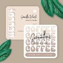 Recherche de barista cartes visite Rétro