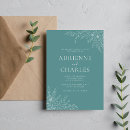 Recherche de teal mariage invitations Couple