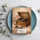 Recherche de gramophone vœux cartes Antique