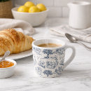 Recherche de toile de jouy tasses Vintage