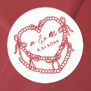 Recherche de rouge et blanc mariage autocollants Pour eux