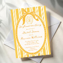 Recherche de rayure jaune invitations Pour elle