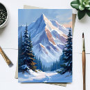 Recherche de peinture de montagne cartes postales Aquarelle