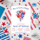 Recherche de drapeau national invitations Rouge blanc et bleu
