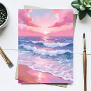 Recherche de peinture de plage cartes postales Vagues