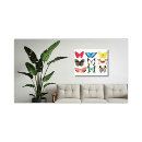 Recherche de papillon coloré toiles Rouge