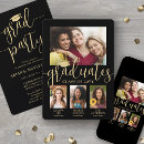 Recherche de black gold graduation invitations Noir et or