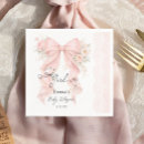 Zoek naar roze lint servetten Meisje baby shower
