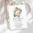 Recherche de tropical bar bat mitzvah invitations Floral