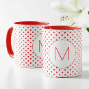 Recherche de rouge pois blanc tasses Pour elle