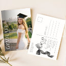Recherche de diplôme universitaire cartes postales Noir et blanc