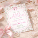 Recherche de ruban rose invitations C'est une fille
