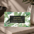 Recherche de motif tropical cartes visite Feuilles