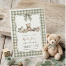 Recherche de ourson baby shower invitations Ours en peluche aquarelle