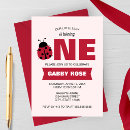 Recherche de premier de coccinelle anniversaire invitations Girl