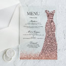 Zoek naar diner menu uitnodigingen Roze